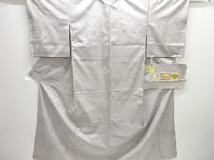 窪田織物製　雲に金閣寺模様本場大島紬着物